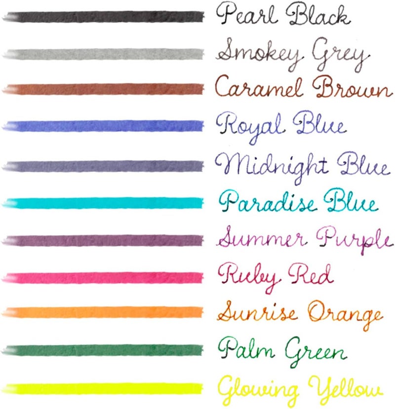 Kaweco Kaweco Fountain Pen Ink Cartridges Pearl Black Pack of 6  Premium Ink with Short Standard Cartridges in Black  Vegan Cruelty Free Water Soluble Calligraphy Lettering Writing  - Image 5