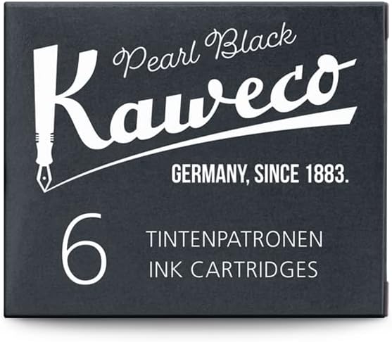 Kaweco Kaweco Fountain Pen Ink Cartridges Pearl Black Pack of 6  Premium Ink with Short Standard Cartridges in Black  Vegan Cruelty Free Water Soluble Calligraphy Lettering Writing  - Image 4