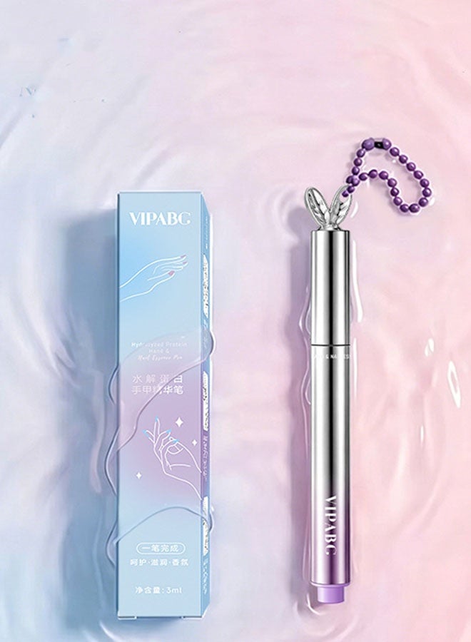 VIPABC 3-in-1 nail polish pen, VIPABC is used to treat hangnails and dry, damaged nails, and comes with a cuticle pusher and exfoliating feature. - Image 5