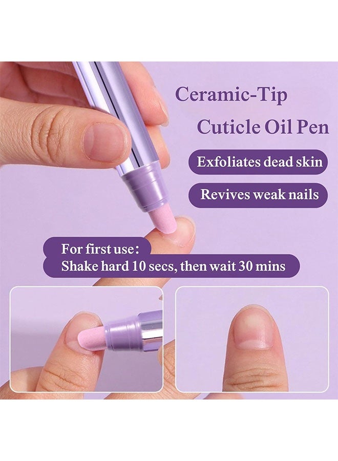 VIPABC 3-in-1 nail polish pen, VIPABC is used to treat hangnails and dry, damaged nails, and comes with a cuticle pusher and exfoliating feature. - Image 3
