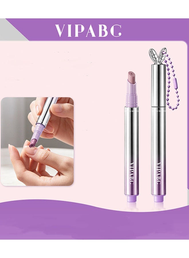 VIPABC 3-in-1 nail polish pen, VIPABC is used to treat hangnails and dry, damaged nails, and comes with a cuticle pusher and exfoliating feature. - Image 2