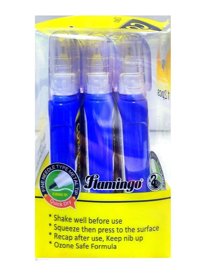 Flamingo Correction Pen 12 Pieces - Image 2