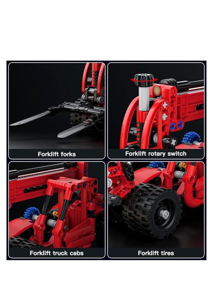 mould king 24016 Forklift Truck Construction Toys Building Blocks, Creative STEM Toys Mini Forklift Building Kit Building Toys Mini Forklift for Boys Girls Adults and Kids  - Image 2