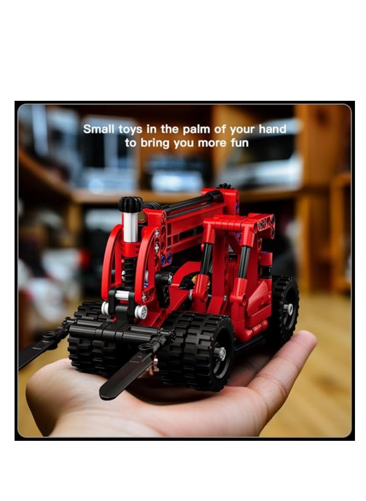 mould king 24016 Forklift Truck Construction Toys Building Blocks, Creative STEM Toys Mini Forklift Building Kit Building Toys Mini Forklift for Boys Girls Adults and Kids  - Image 5
