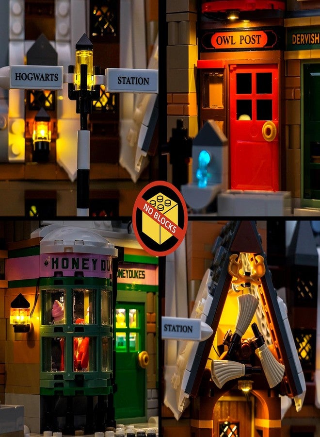 مصباح BrickBling LED متوافق مع قرية هوغسميد من ليغو - إصدار هواة الجمع، إضاءة إبداعية متوافقة مع ليغو 76457 - باستثناء قطع الليغو (إصدار الإضاءة الكلاسيكي) - Image 3