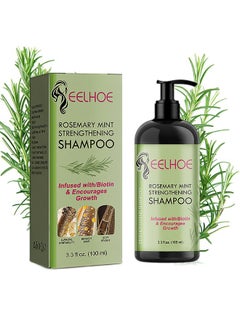 EELHOE Rosemary Mint Strengthening Shampoo 100ml, Contain Nourishing Infusion of Biotin, Can Stimulate Hair Growth and Aid in The Repair of Damaged Hair, Make Your Hair More Translucent and Shiny  - Image 1