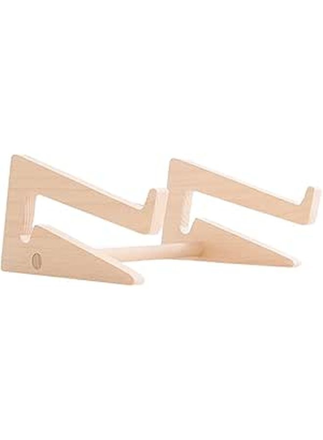 Wooden Laptop Stand Portable Desktop Rack Holder for Home Office Use - Image 1