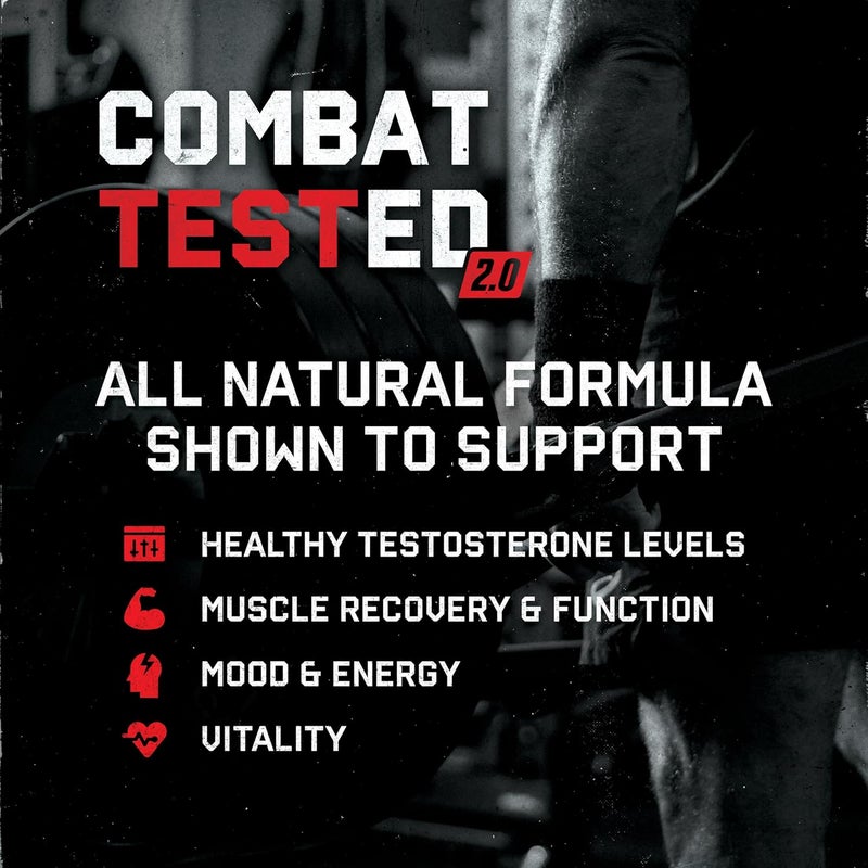 Jocko Fuel Test Booster for Men  Natural Endurance Stamina  Strength Booster  Muscle Builder for Men  Nitric Oxide Support with Ginger Root Shilajit  Tongkat Ali 120ct 30 Servings - Image 4