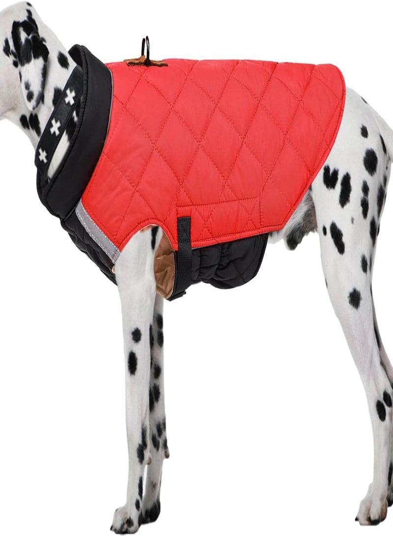 GGOOT Dog Clothes Winter, Jackets for Dogs, Reflective Dog Winter Jacket, Windproof Dog Clothes for Cold Weather Adjustable Pet Vest Apparel - Image 1