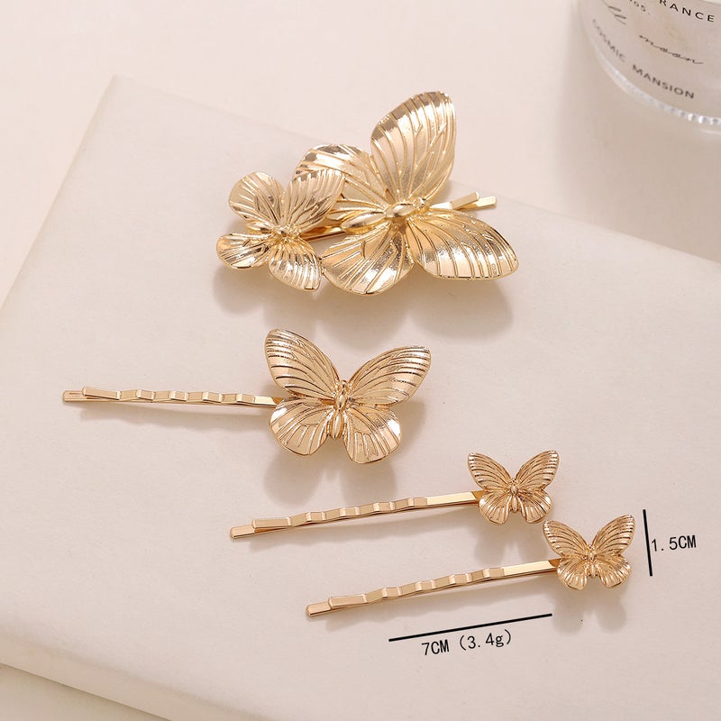Strict Selection Of Fashion Trend Simple New Hair Accessories Natural Women'S Hair Clip Bionic Butterfly Side Clip Head Accessories - Image 5