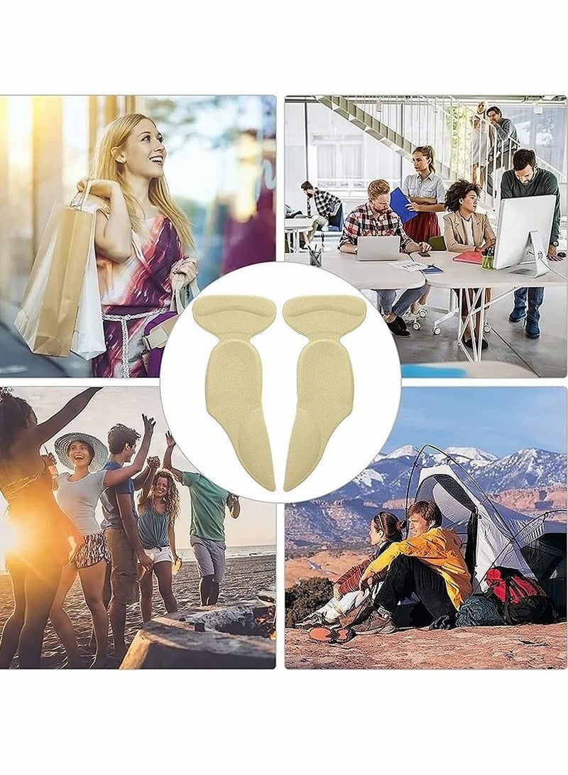 KASTWAVE Women Heel Insoles,Sponge Shoes Pads Anti-wear Foot Patch with Grips Inserts,Cushions,High Inserts Great for Loose Shoes Metatarsal or Arch Pain Feet Sore Relief - Image 5