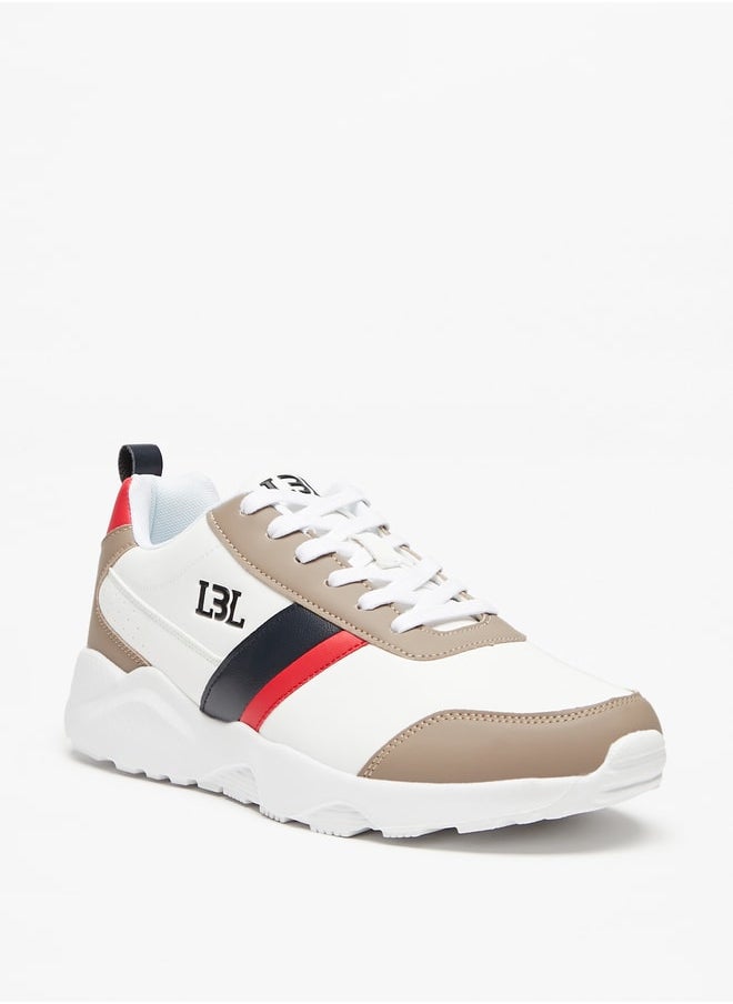 LBL by Shoexpress Men's Panelled Sneakers with Lace-Up Closure  - Image 2