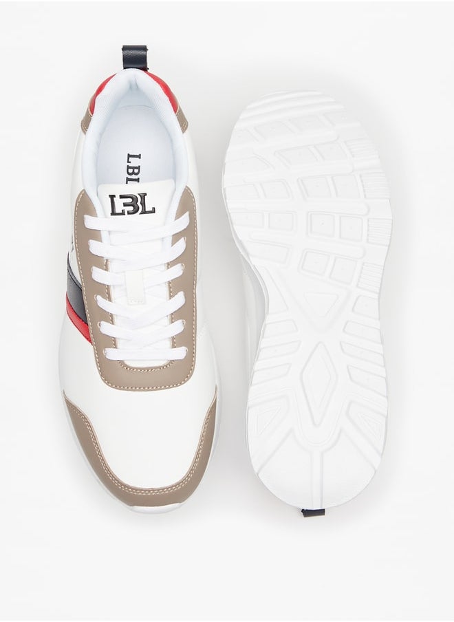 LBL by Shoexpress Men's Panelled Sneakers with Lace-Up Closure  - Image 4