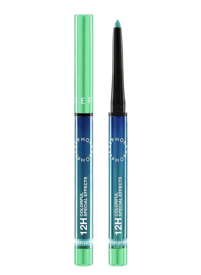 SEPHORA SEPHORA COLLECTION 12HR Colorful Special Effects Multichrome Retractable Eyeliner – 02 Green Aurora, Longwear Shifting Metallic Gel Liner  - Image 1