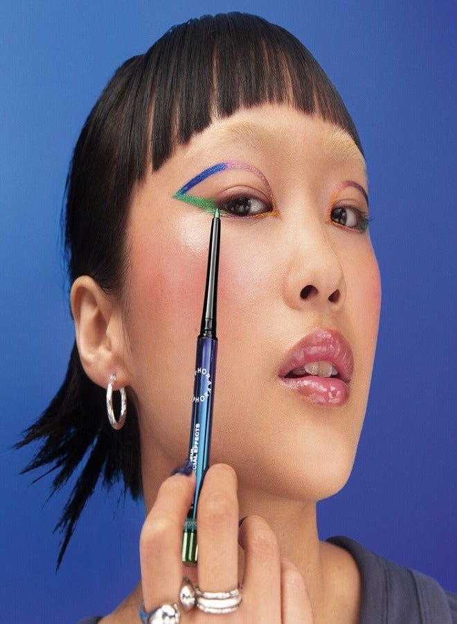SEPHORA SEPHORA COLLECTION 12HR Colorful Special Effects Multichrome Retractable Eyeliner – 02 Green Aurora, Longwear Shifting Metallic Gel Liner  - Image 3