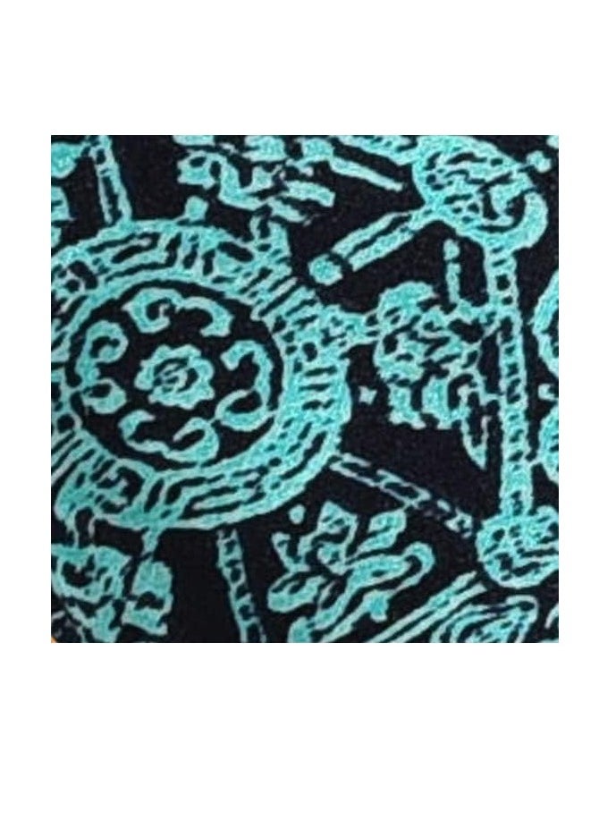 Hugger Mugger Mugger Silk Eye Pillow With Bead Filling - Boho Teal - Scent-Free, Light Weight, Chill In Freezer, Washable Cover, Washable Bead Filling  - Image 4