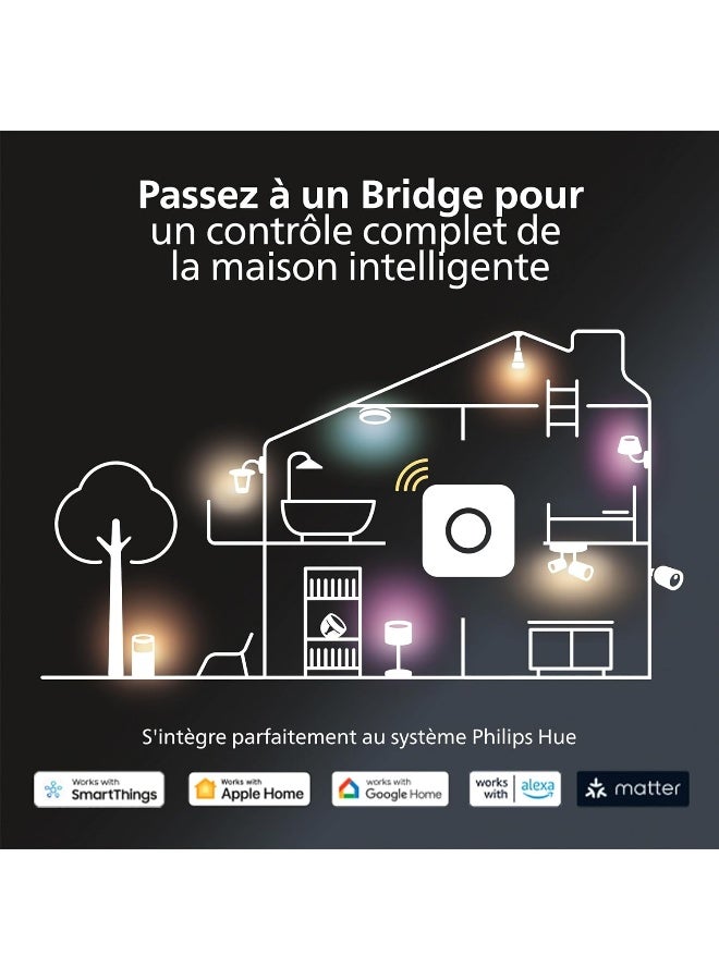 Philips hue فيلبس هيو سمارت GU10 سبوت، ضوء أبيض وملون (عبوة 2)، متوافق مع البلوتوث، تحكم صوتي مع أليكسا، أبل هوم وجوجل أسيستانت - Image 4