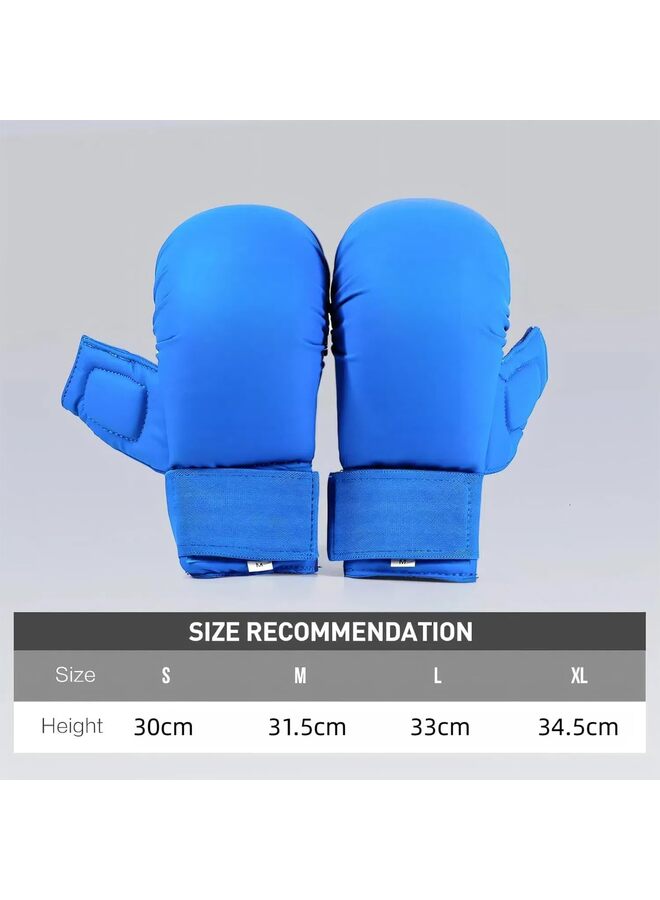 قفازات الكاراتيه، أحزمة قابلة للتعديل، تصميم بدون إبهام لسهولة الحركة وضربات دقيقة، قفازات فنون القتال للملاكمة، كيس الملاكمة، الكيك بوكسينج وما إلى ذلك - Image 2