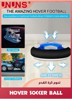 UNUNS Toddler Outdoor Toys,Hover Soccer Ball Set With 2 Goals,Air Soccer With Led Light,USB Rechargeable Floating Soccer Ball With Foam Bumper For Indoor Outdoor Sports Game,Best Gift For Kids  - Image 3
