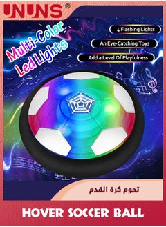 UNUNS Toddler Outdoor Toys,Hover Soccer Ball Set With 2 Goals,Air Soccer With Led Light,USB Rechargeable Floating Soccer Ball With Foam Bumper For Indoor Outdoor Sports Game,Best Gift For Kids  - Image 5