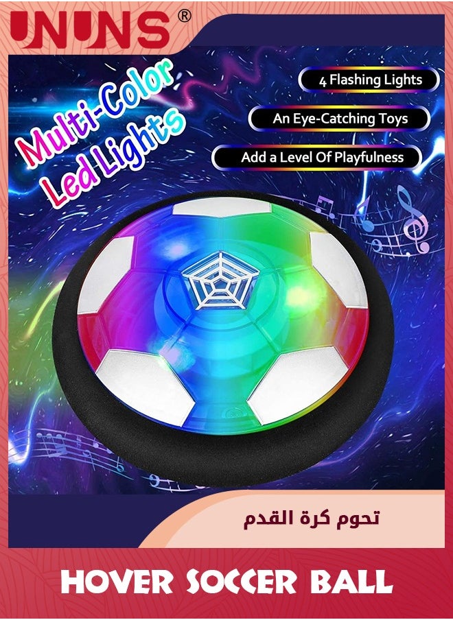 UNUNS Toddler Outdoor Toys,Hover Soccer Ball Set With 2 Goals,Air Soccer With Led Light,USB Rechargeable Floating Soccer Ball With Foam Bumper For Indoor Outdoor Sports Game,Best Gift For Kids  - Image 5