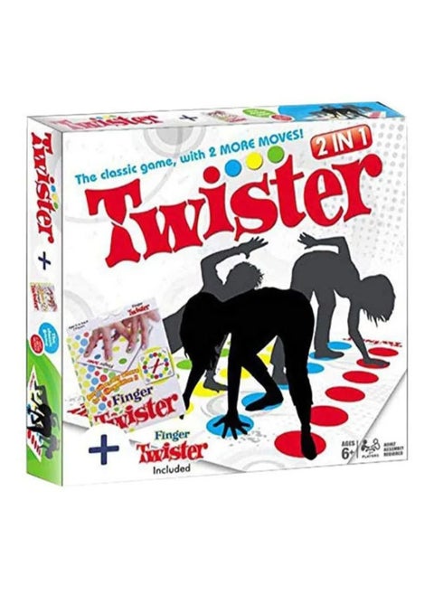 2 in 1 Twister Game with Spin Wheel