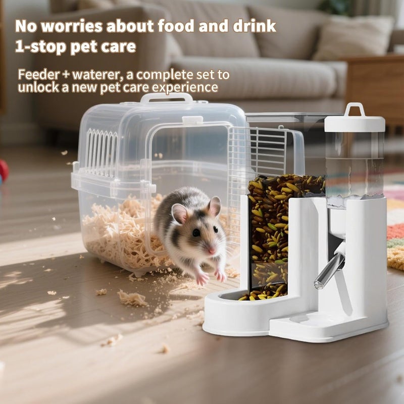 KASTWAVE Fault optimized construction Automatic Hamster Water Bottle, Leak-Proof Small Animal Water Dispenser for Cage Use, Quiet & Durable Pet Waterer for Hamsters, Rabbits, Ideal for Indoor & Outdoor Travel Simple multi-feature practical build - Image 2