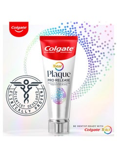 Colgate Total Plaque Pro Release Whitening Toothpaste, 2 Pack, 3.0 Oz Tubes