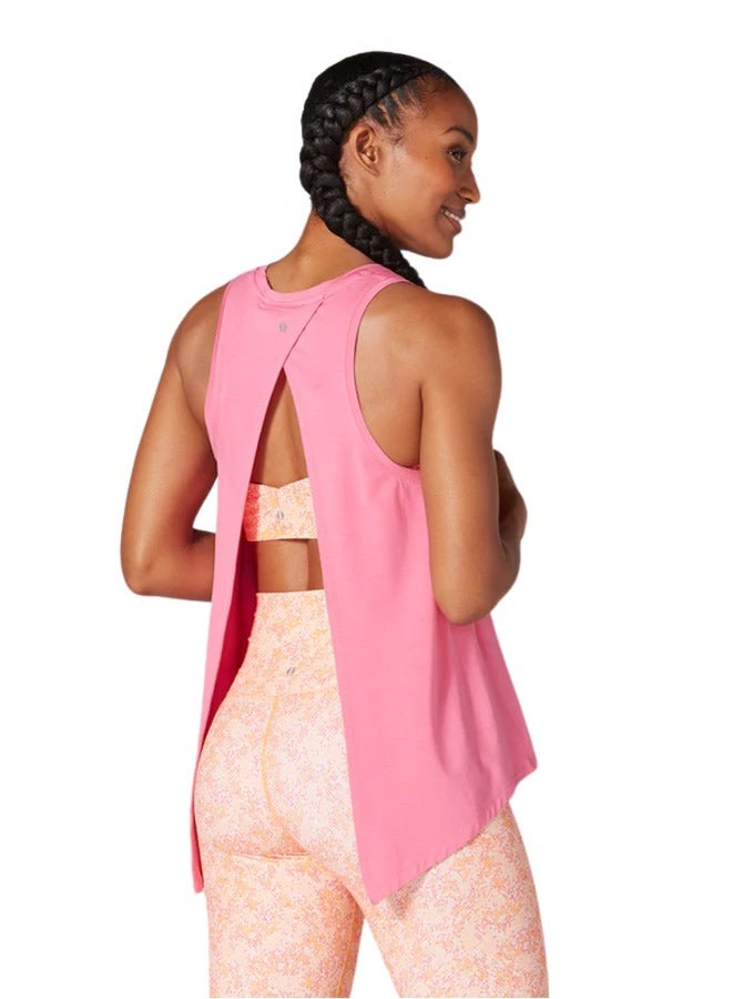 TAVI TIE BACK TANK HOT PINK - Image 2