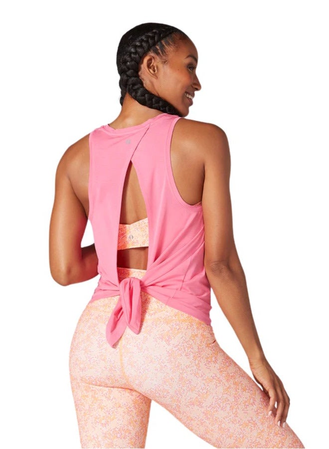 TAVI TIE BACK TANK HOT PINK - Image 3