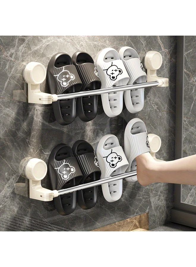 Adjustable Suction Cup Towel Bar Retractable 11 8 To 18 9 Inch Space Saving Bathroom Kitchen - Image 3