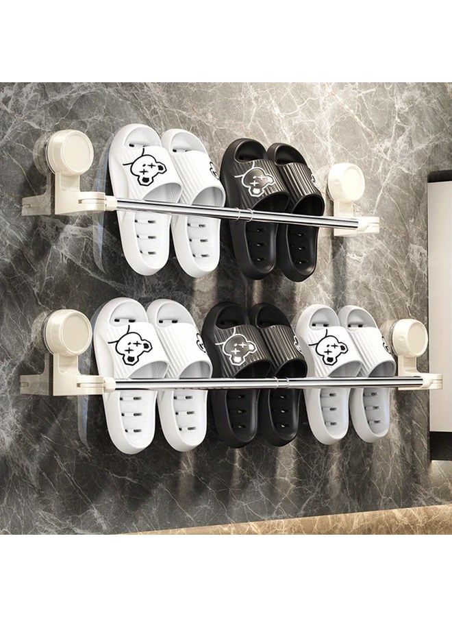 Adjustable Suction Cup Towel Bar Retractable 11 8 To 18 9 Inch Space Saving Bathroom Kitchen - Image 5