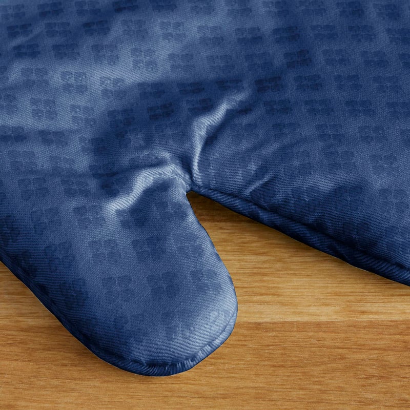 KitchenAid Asteroid Oven Mitt Set, 7"x12.5", Blue Willow, 2 Piece - Image 3