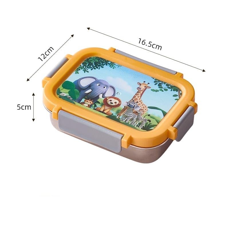 INKULTURE INKULTURE Stainless Steel Made Lunch Box with 304 Stainless Steel Made Snap Lid Container Inside, 500 ml | Blue | Pack of 01 - Image 5