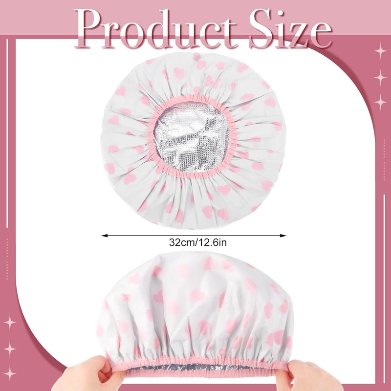 Deep Conditioning Hair Cap, 2 PCS Double Layer Thermal Bonnet with Waterproof Design, Professional Steam Processing Cap for Hair Treatments and Deep Conditioning Therapy - Image 4