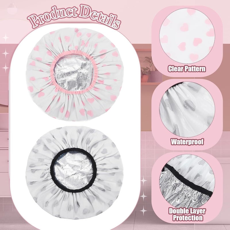 Deep Conditioning Hair Cap, 2 PCS Double Layer Thermal Bonnet with Waterproof Design, Professional Steam Processing Cap for Hair Treatments and Deep Conditioning Therapy - Image 3