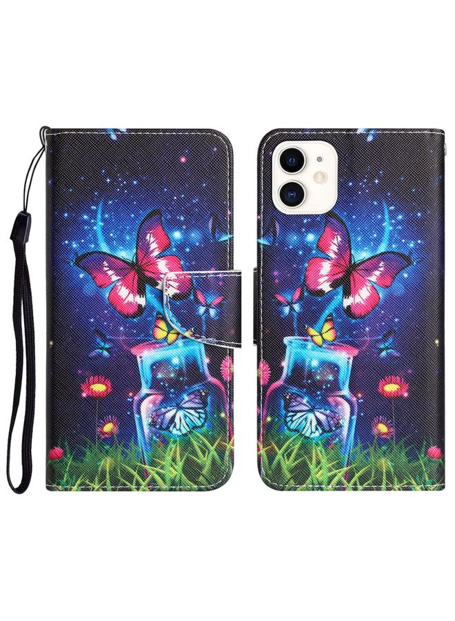 Zaboon Case For iPhone 11 Colored Drawing Leather Phone Case - Image 1