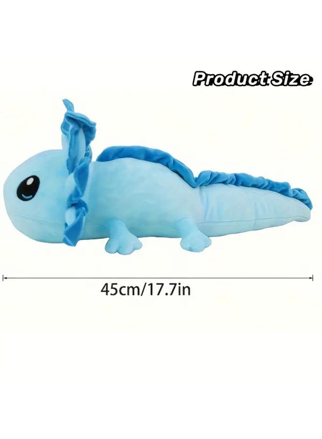 Blue Kawaii Salamander Plush Toy Cute Cartoon Animal Doll Birthday Gift For Kids - Image 3
