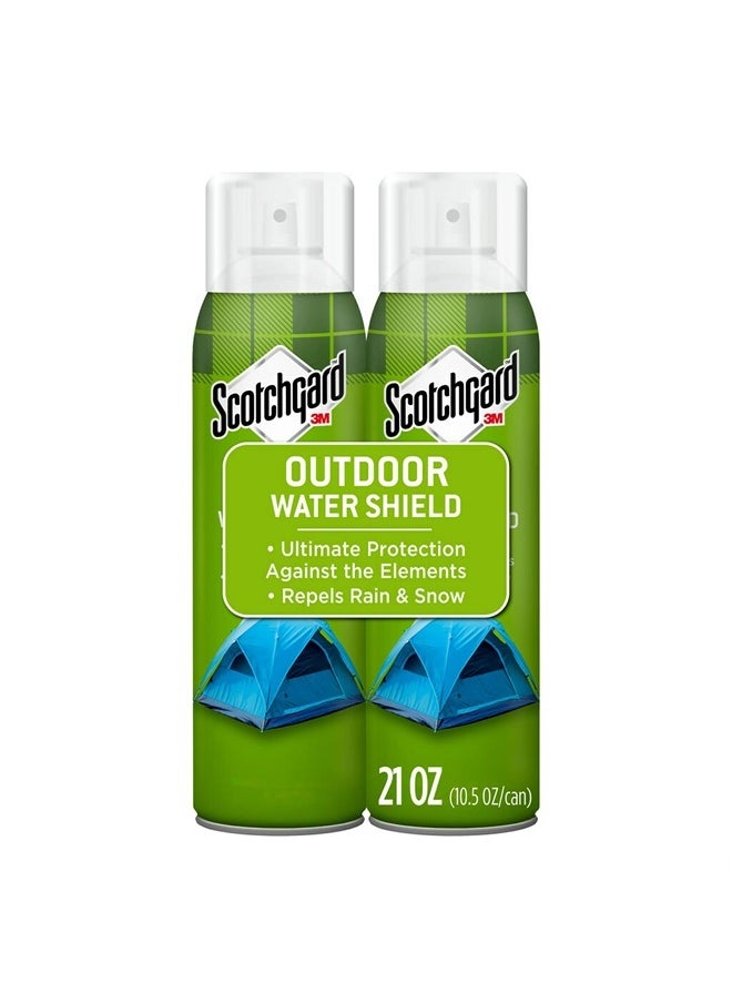 Scotchgard - Outdoor Water Shield, Water Repellent Spray for Outdoor Summer and Spring Gear and Patio Furniture, Fabric Spray for Protection Against the Rainy Spring Weather, 21 Ounces (2 Cans) - Image 1
