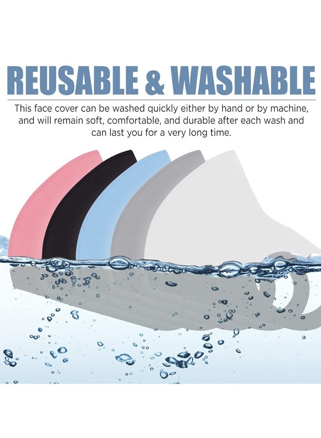 10Pcs Face Covers with Elastic Ear Loop Cover Full Face Anti-Dust, Unisex, Washable and Reusable for Men and Women, soft on the face and skin (Colorful) - Image 4