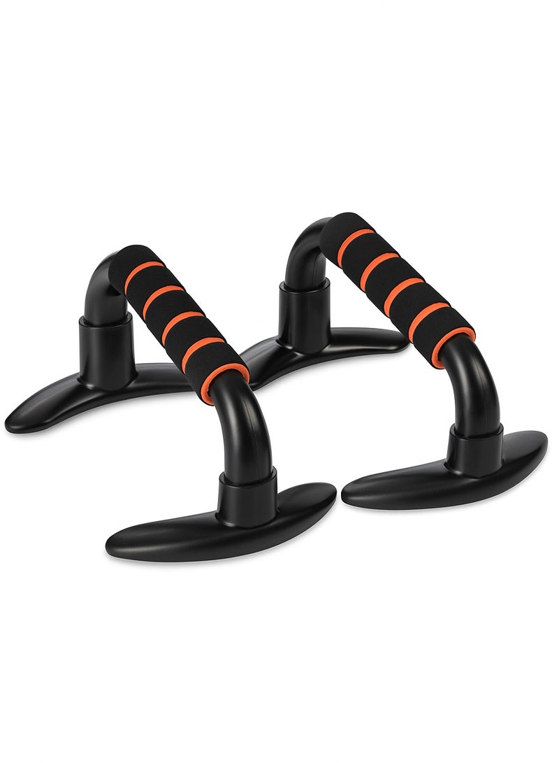 ENDLESS  EL1042 Push Up Stands With Foam Handle| Material : Steel, Plastic | For Upper Body Workouts with Comfortable Foam Grip and Non-Slip Bars and Less Wrist Strain - Image 1