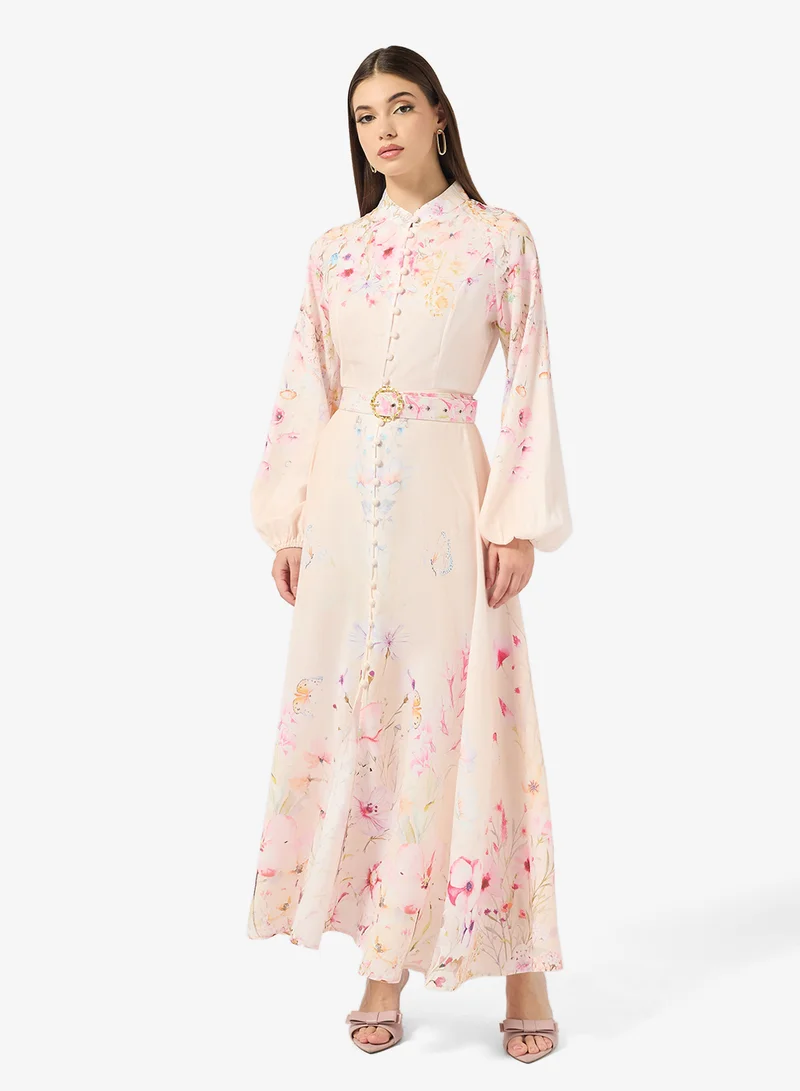 ايلا فستان بطبعة زهور