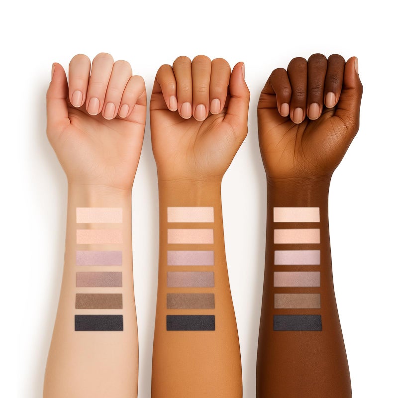 SUSIKEKI 6 Colors Mini Eyeshadow Makeup Palette Neutral Nude Smoky Eye Shadow Taupe & Brown Matte Make Up Pallet with Mirror Highly Pigmented Long Lasting Waterproof Travel Size Gift Kit 01 - Image 2