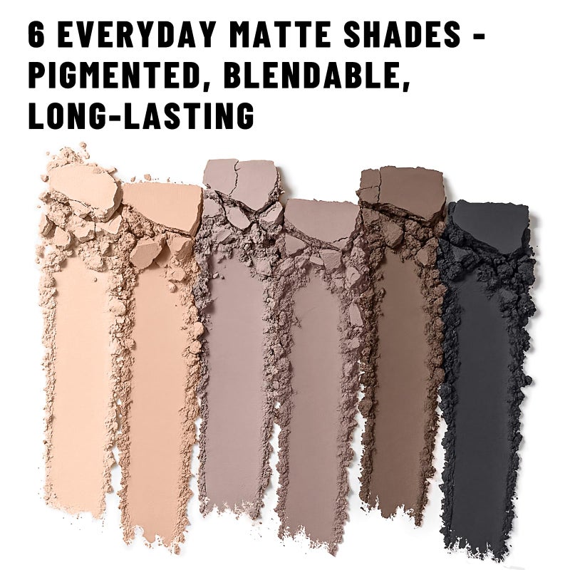 SUSIKEKI 6 Colors Mini Eyeshadow Makeup Palette Neutral Nude Smoky Eye Shadow Taupe & Brown Matte Make Up Pallet with Mirror Highly Pigmented Long Lasting Waterproof Travel Size Gift Kit 01 - Image 5