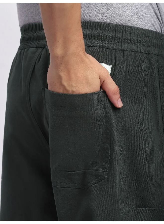 بيونغ Dark Grey Elasticated Cargo Pants