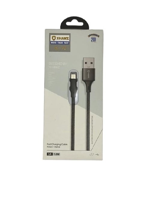 Original USB-A To USB-C Data And Charging Cable 1m Black