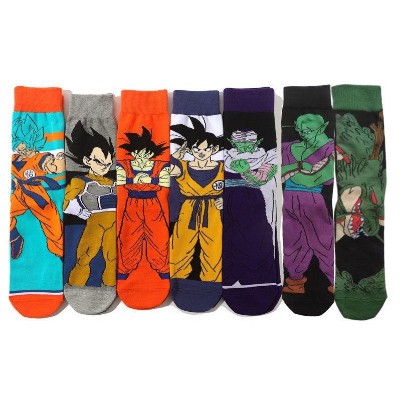 Men'S Cage  Cotton Long Tube Tide Socks Four Seasons In The Tube Women'S Animation Socks Animation Men'S Socks - Image 2