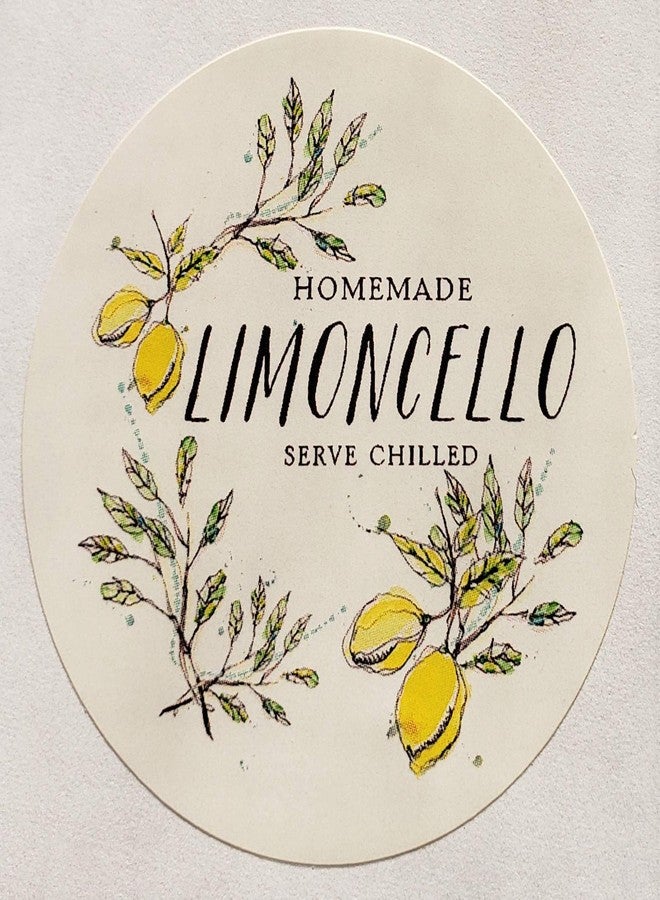 Nancy Nikko LIMONCELLO LABELS - 2" ROUND CIRCLE - 12 / PKG - Image 1