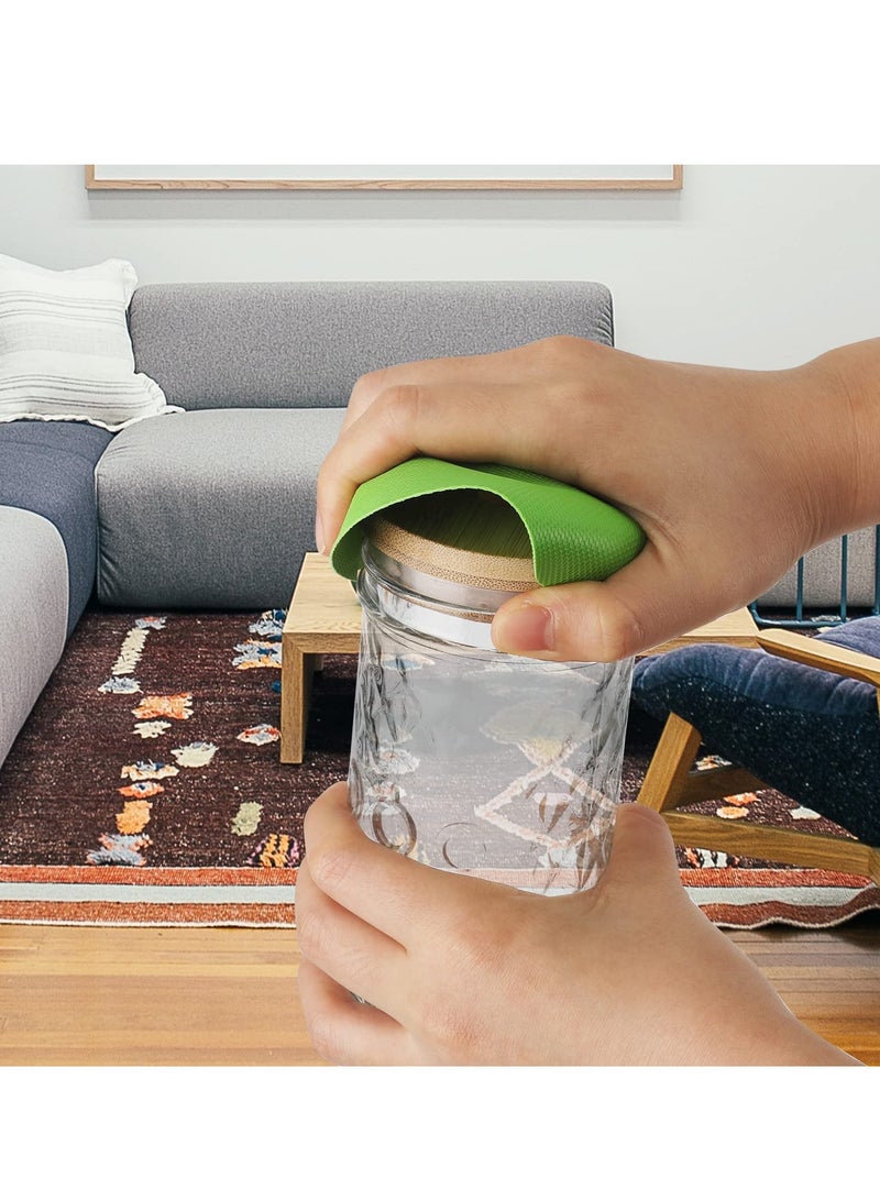 Excefore 4 قطع وسادات فتح الجرار, وسادات مطاطية متعددة الوظائف لفتح الجرار لكبار السن الذين يعانون من التهاب المفاصل والأيدي الضعيفة, كوسترات مطبخ (أزرق فاتح, أخضر) - Image 5