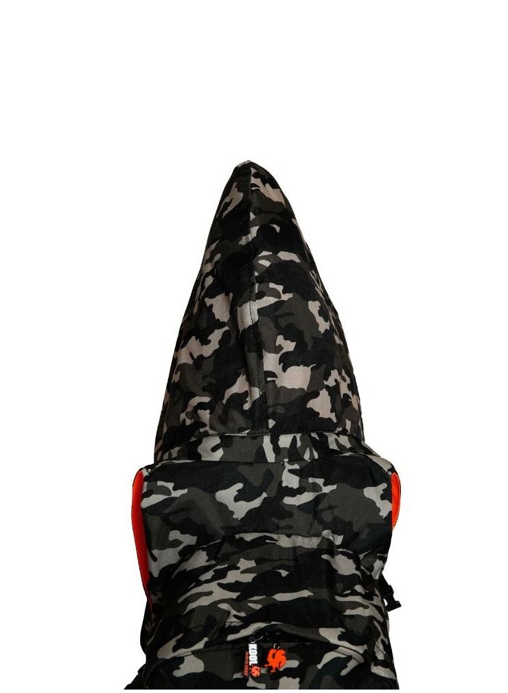 Morikukko Morikukko Camo Neon Orange Large  - Image 2